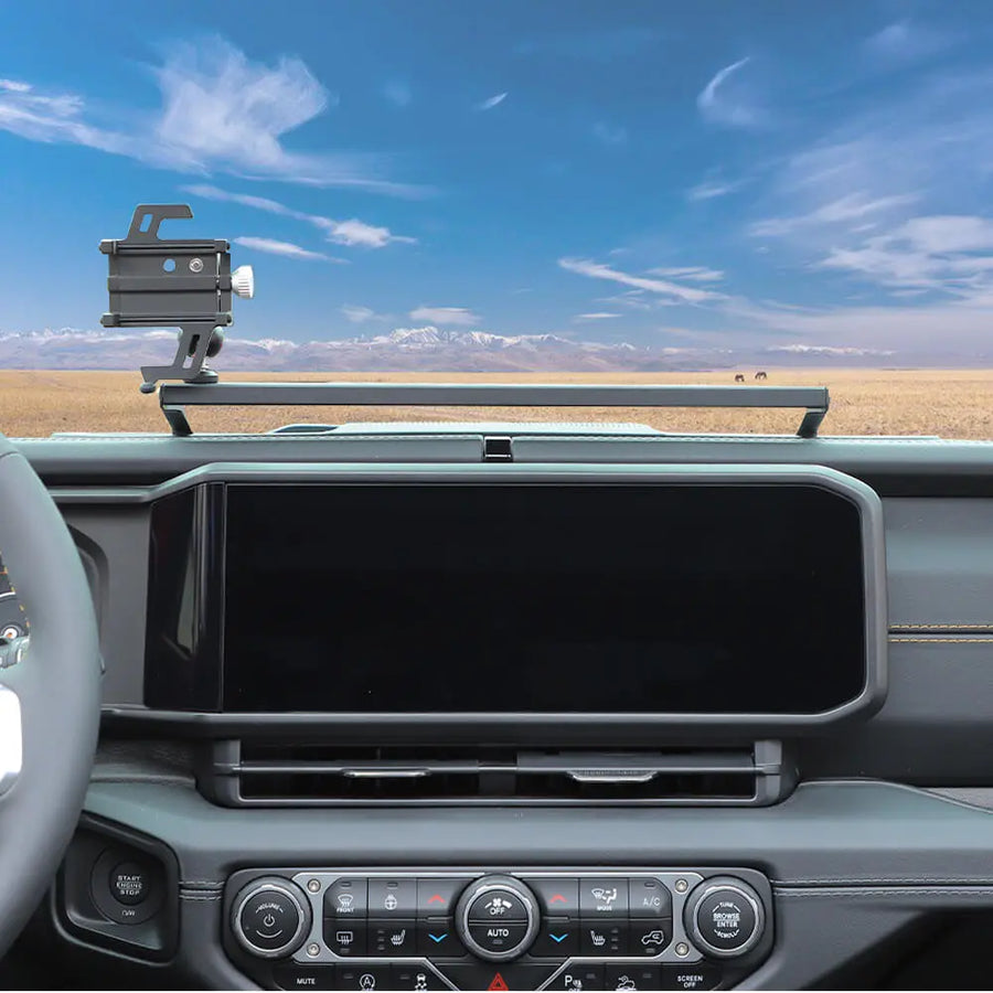 RT-TCZ Metal Dash Phone Holder Mount Stand For 2024+ Jeep Wrangler