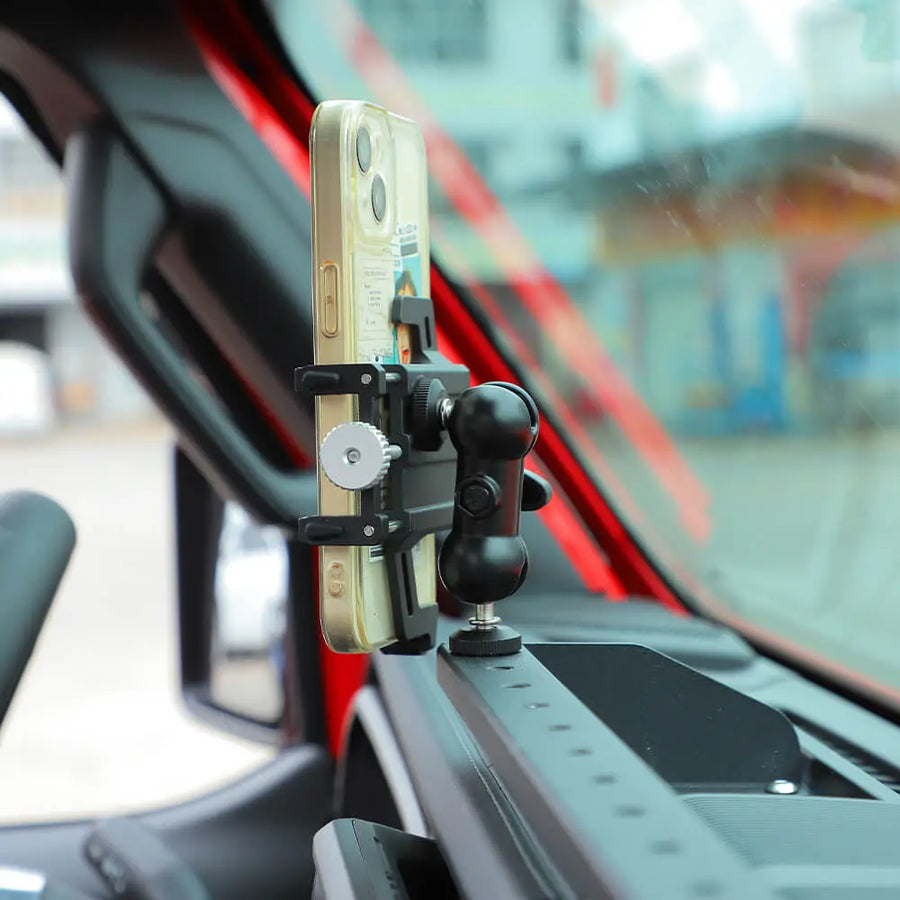 RT-TCZ Metal Dash Phone Holder Mount Stand For 2024+ Jeep Wrangler