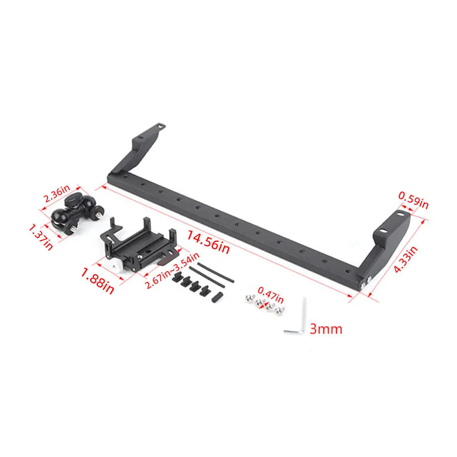 RT-TCZ Metal Dash Phone Holder Mount Stand For 2024+ Jeep Wrangler