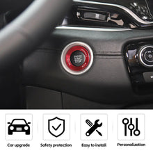 For Jeep 14+ Cherokee/ 2014-2021 Grand Cherokee WK2 Engine Start Stop Button Ring & Cap Cover Trim RT-TCZ