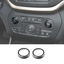 For Jeep 2014-2021 Grand Cherokee/ 2014+ Cherokee Interior Audio Switch Button Cover Trim Ring RT-TCZ