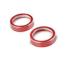 For Jeep 2014-2021 Grand Cherokee WK2/ 2014+Cherokee Audio Switch Button Ring Trim Bezels Red RT-TCZ