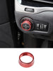 For Jeep Cherokee 2014+/Renegade 2016+ Headlight Switch Knob Decor Ring Trim Red RT-TCZ