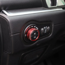 For Jeep Cherokee 2014+/Renegade 2016+ Headlight Switch Knob Decor Ring Trim Red RT-TCZ
