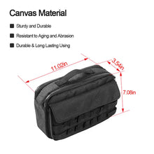 For Jeep Cherokee & Wrangler JL JK TJ JT Trunk Canvas Storage Bag Tool Kit & Cargo Organizer Saddlebag RT-TCZ