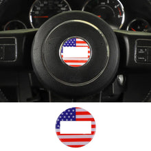 For Jeep Renegade 2016+/ Gland Cherokee 11-20/ Cherokee14+/ Wrangler JK 11-18 Steering Wheel Center Trim Cover American Flag RT-TCZ