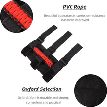 For Jeep Universal Top Roll Bar Paracord Grab Handles Grip Handle 4pcs RT-TCZ