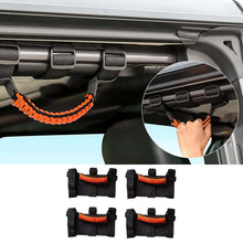 For Jeep Universal Top Roll Bar Paracord Grab Handles Grip Handle 4pcs RT-TCZ