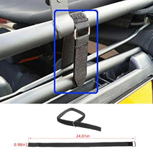 For Jeep Wrangler CJ YJ TJ JK JL JT Soft Top Rear Window Roll-Up Snap Straps RT-TCZ