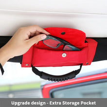 For Jeep Wrangler CJ YJ TJ JK JL &Gladiator JT Heavy Duty Roll Bar Grab Handles with Storage Bag RT-TCZ