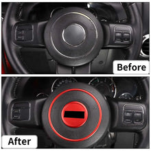 For Jeep Wrangler JK 07-18/Grand Cherokee 11-13 /Patriot 11-16 2X Steering Wheel Central Ring Trim RT-TCZ