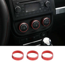 For Jeep Wrangler JK 11-18/ Compass Patriot 10-16 / Liberty 08-12 Air Conditioner Switch Knob Trim Ring RT-TCZ