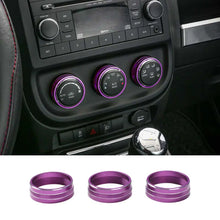For Jeep Wrangler JK 11-18/ Compass Patriot 10-16 / Liberty 08-12 Air Conditioner Switch Knob Trim Ring RT-TCZ