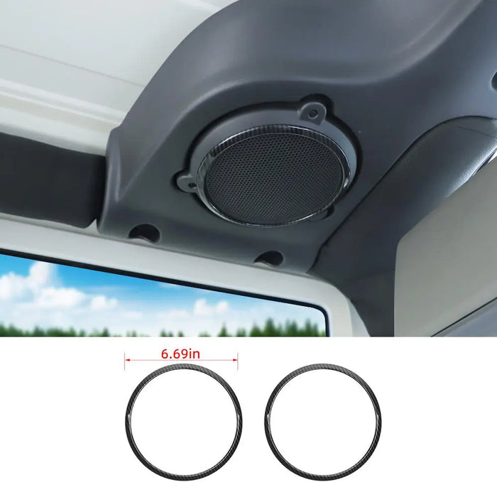 For Jeep Wrangler JK 2007-2014 Car Roof Sound Speaker Trim Ring Cover ...