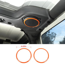 For Jeep Wrangler JK 2007-2014 Car Roof Sound Speaker Trim Ring Cover Bezel RT-TCZ