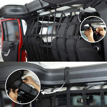 For Jeep Wrangler JK JKU JL JLU JT Rear Seat Net Mesh Cargo Net Dog Barrier RT-TCZ