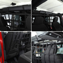 For Jeep Wrangler JK JKU JL JLU JT Rear Seat Net Mesh Cargo Net Dog Barrier RT-TCZ