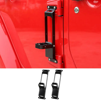 For Jeep Wrangler JK JKU Wrangler JL JLU & Gladiators JT Door Hinge Step Foot Peg Pedal Foldable RT-TCZ