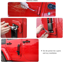 For Jeep Wrangler JK JKU Wrangler JL JLU & Gladiators JT Door Hinge Step Foot Peg Pedal Foldable RT-TCZ