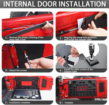 For Jeep Wrangler JK JL 2/4 Door Tailgate Table Metal Storage Rack Foldable Cargo Shelf RT-TCZ