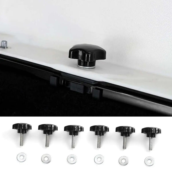 8 Hardtop Quick Removal Bolts Thumb Screws And 8 D Ring Tie Down Anchors For Jeep Wrangler YJ JK JKU JL JLU Rubicon X Unlimited