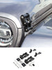 For Jeep Wrangler JK JL Gladiator JT Chain Hood Latch Catch Kit Black RT-TCZ