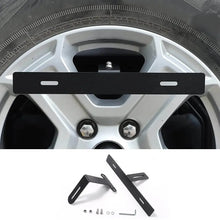 For Jeep Wrangler JK JL Spare Tire License Plate Relocation Bracket Holder Black RT-TCZ