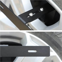 For Jeep Wrangler JK JL Spare Tire License Plate Relocation Bracket Holder Black RT-TCZ
