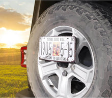 For Jeep Wrangler JK JL Spare Tire License Plate Relocation Bracket Holder Black RT-TCZ