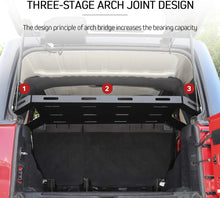 For Jeep Wrangler JKU JLU 4-Door Interior Trunk Cargo Basket Rack Metal Luggage Storage Carrier RT-TCZ