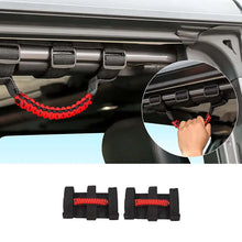 For Jeep Wrangler JL JK TJ YJ & Gladiator JT Roll Bar Grab Handles Paracord Grip Handle 2PCS RT-TCZ