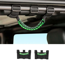 For Jeep Wrangler JL JK TJ YJ & Gladiator JT Roll Bar Grab Handles Paracord Grip Handle 2PCS RT-TCZ