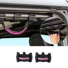 For Jeep Wrangler JL JK TJ YJ & Gladiator JT Roll Bar Grab Handles Paracord Grip Handle 2PCS RT-TCZ