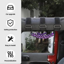 For Jeep Wrangler  JL JT JK YJ TJ 2X Roll Bar Grab Handle Top Paracord Grip Handle Wide Style RT-TCZ