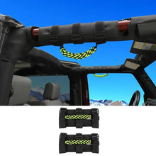 For Jeep Wrangler  JL JT JK YJ TJ 2X Roll Bar Grab Handle Top Paracord Grip Handle Wide Style RT-TCZ