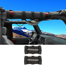For Jeep Wrangler  JL JT JK YJ TJ 2X Roll Bar Grab Handle Top Paracord Grip Handle Wide Style RT-TCZ