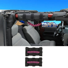 For Jeep Wrangler  JL JT JK YJ TJ 2X Roll Bar Grab Handle Top Paracord Grip Handle Wide Style RT-TCZ