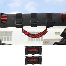 For Jeep Wrangler  JL JT JK YJ TJ 2X Roll Bar Grab Handle Top Paracord Grip Handle Wide Style RT-TCZ