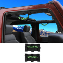 For Jeep Wrangler  JL JT JK YJ TJ 2X Roll Bar Grab Handle Top Paracord Grip Handle Wide Style RT-TCZ