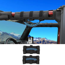 For Jeep Wrangler  JL JT JK YJ TJ 2X Roll Bar Grab Handle Top Paracord Grip Handle Wide Style RT-TCZ