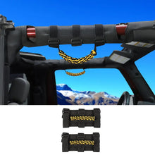 For Jeep Wrangler  JL JT JK YJ TJ 2X Roll Bar Grab Handle Top Paracord Grip Handle Wide Style RT-TCZ