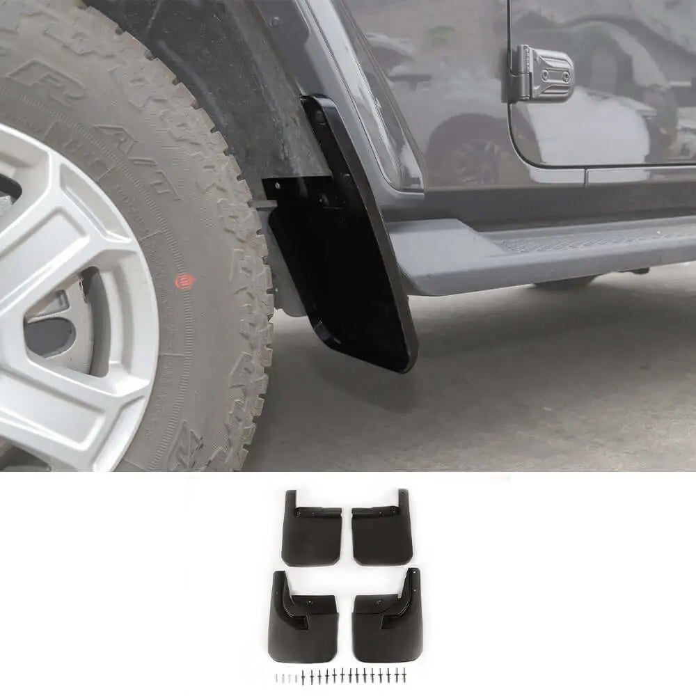RT-TCZ Mud Flaps Splash Guards Front Rear for Jeep Wrangler JL