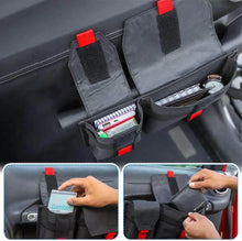 For Jeep Wrangler TJ JK JKU JL JLU Passenger Grab Handles Storage Bag Organizer, 2 in 1 Pocket Multi-Purpose Storage Bag RT-TCZ