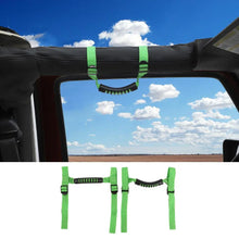 For Jeep Wrangler TJ JK JL JT 2-Door 2 x Top Roll Bar Grab Handles Grip RT-TCZ