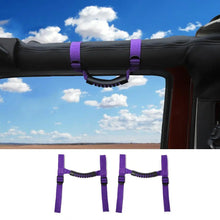 For Jeep Wrangler TJ JK JL JT 2-Door 2 x Top Roll Bar Grab Handles Grip RT-TCZ