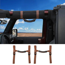 For Jeep Wrangler TJ JK JL JT 2-Door 2 x Top Roll Bar Grab Handles Grip RT-TCZ