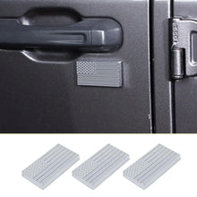For Jeep Wrangler TJ JK JL JT Door Lock Trim Cover American Flag Tailgate Lock Exterior Kit RT-TCZ