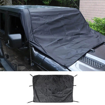 For Jeep Wrangler TJ JK JL JT Front Windshield Snow Shield Cover Waterproof Sun Shade Anti-UV Weather Black RT-TCZ