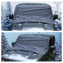 For Jeep Wrangler TJ JK JL JT Front Windshield Snow Shield Cover Waterproof Sun Shade Anti-UV Weather Black RT-TCZ