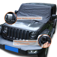 For Jeep Wrangler TJ JK JL JT Front Windshield Snow Shield Cover Waterproof Sun Shade Anti-UV Weather Black RT-TCZ